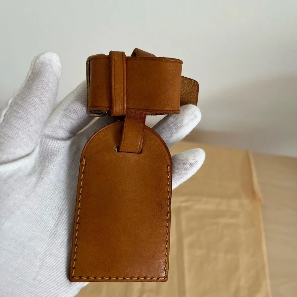Louis Vuitton Luggage Tag with Poignet EUC Vintage Authenticity Guarantee